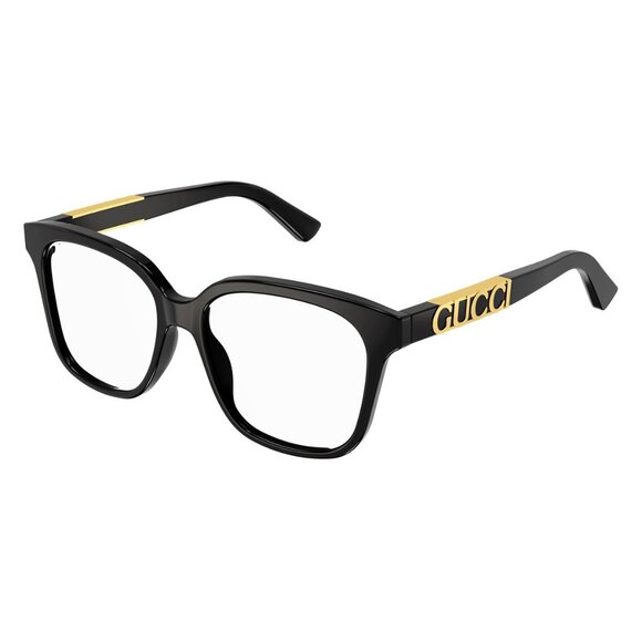 NEW GUCCI SQUARE EYEGLASSES GUCCI GG1192O 004 BLACK CLEAR EYEWEAR - Picture 1 of 3